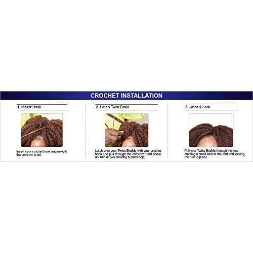 6 PACKS/LOT FreeTress Equal Synthetic Hair Braids Marley Braid (Jamaican Twist Braid) (1B)