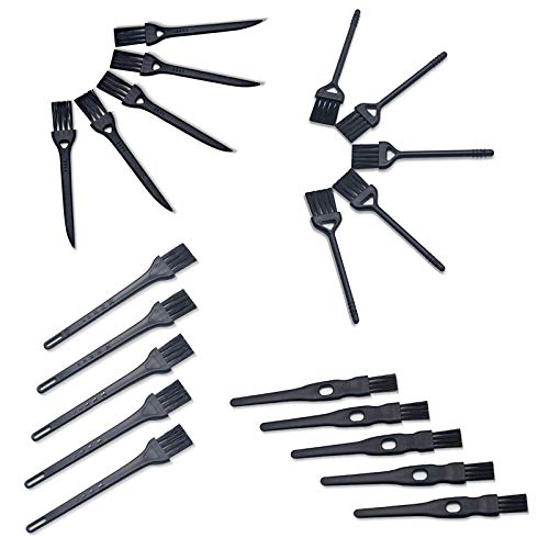 20 Pieces Replacement Electric Shaver Razor Cleaning Brushes Keyboard Brush Coffee Grinder Brushes Small Household Appliance Cleaning Brush Kits Black