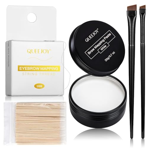 White Brow Mapping Kit with String, Paste & Brushes