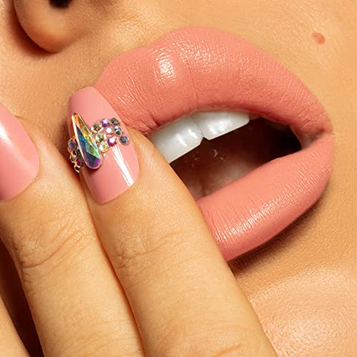 KAB Nude Matte Lipstick For Women ? Creamy, Hydrating Lipstick in Vanilla Cupcake Scent ?Ultra-Pigmented, Long-Lasting Lipstick with Precision Application Tip, Stiletto Bullet Lip Color