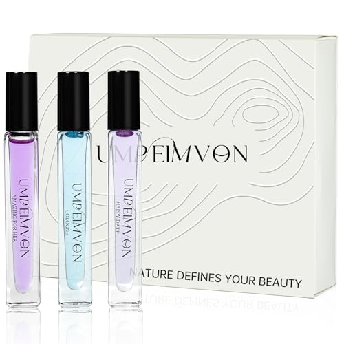 3 Pack Pheromone Perfume Oil Roller – Long Lasting, 0.33 Fl Oz