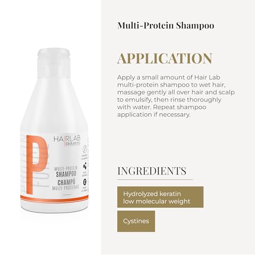 SALERM - Fortifying Shampoo - Multi-Protein Hair Lab Shampoo - 300 ml - Helps Nourish and Strengthen Hair - Adds Volume - Paraben-Free