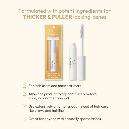 i?ENVY Extended Intensive Eyelash Serum, Rich Formula for Thicker & Fuller Lashes, Lash Enhancement Infused with Capixyl & Lakesis for Optimal Improvement
