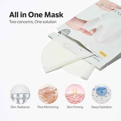 SUNGBOON EDITOR Deep Collagen Overnight Mask Hydrating Mask for Glass Skin, Wrinkle Care, Firming & Pore Refining 2,160,000PPB Collagen + 9 Peptides Stocking Stuffers for Women Korean Skincare, 4ea