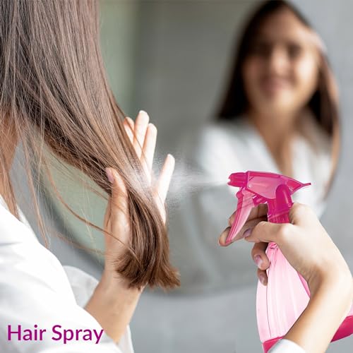 DilaBee 12oz Pink Spray Bottle - BPA-Free, Adjustable Nozzle for Cleaning & Plants