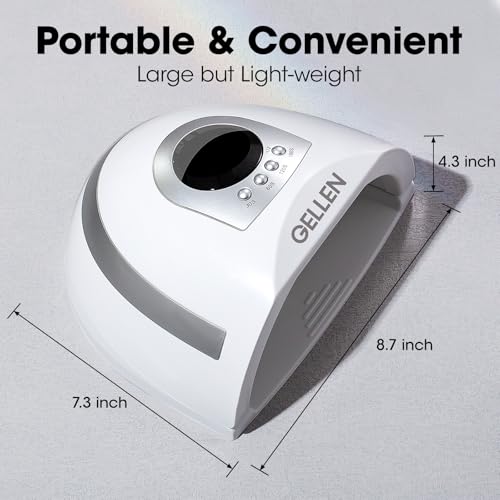 GELLEN 132W UV LED Nail Lamp for Gel Nails - Fast Curing & Safe Drying