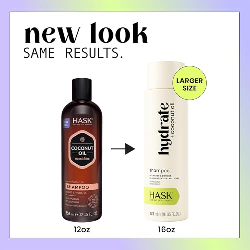 HASK Hydrate + Coconut Oil Shampoo & Conditioner Set - 16oz