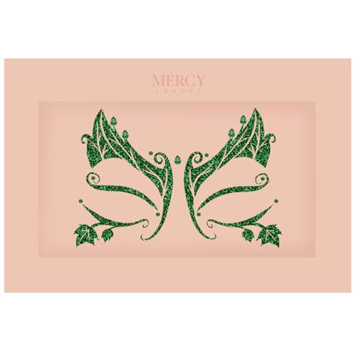 Poison Ivy Leaf Face Jewels - Halloween Costume Gems