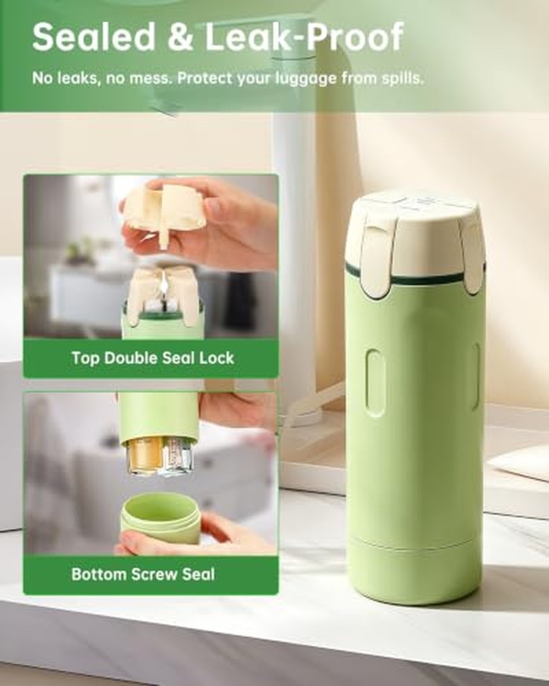 4-in-1 Leak Proof Travel Dispenser Bottle - 30ML Toiletries Container
