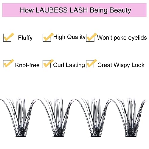 40D Lash Clusters DIY Eyelash Extensions - Natural D Curl
