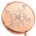 WSNANG Cartoon Member Makeup Mirror Stay Fandom Compact Mirror Music Lover Merch Band Fans Gifts (S-Z Mirror)