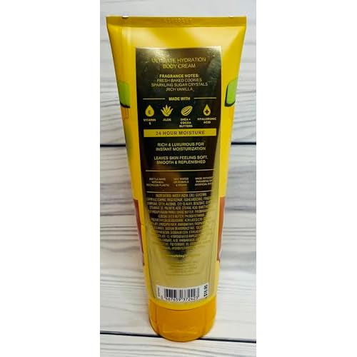 Bath & Body Works Merry Cookie Ultimate Hydration Body Cream 8 Ounces Pack of 2