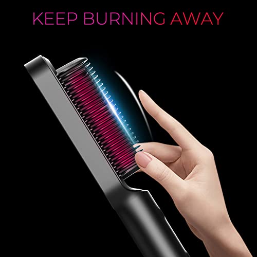 TYMO Ring Hair Straightener Brush | 5 Heat Settings & 20s Fast Heating