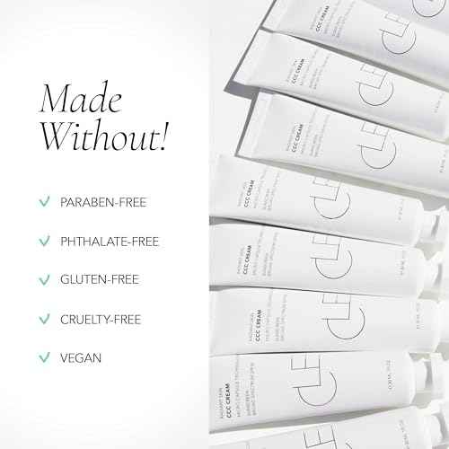 CLE Cosmetics CCC Cream (Neutral Medium Light 201 / SPF 50) - Color Correcting With Sunscreen - Lightweight, Hydrating Foundation - BB & CC Hybrid - Light to Medium Coverage - 1 fl oz