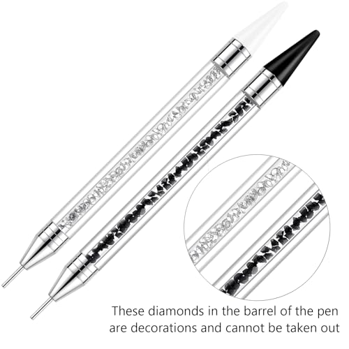 Rhinestone Picker Tool - Dual-Head Pen with Wax Tips & 1400 Stones