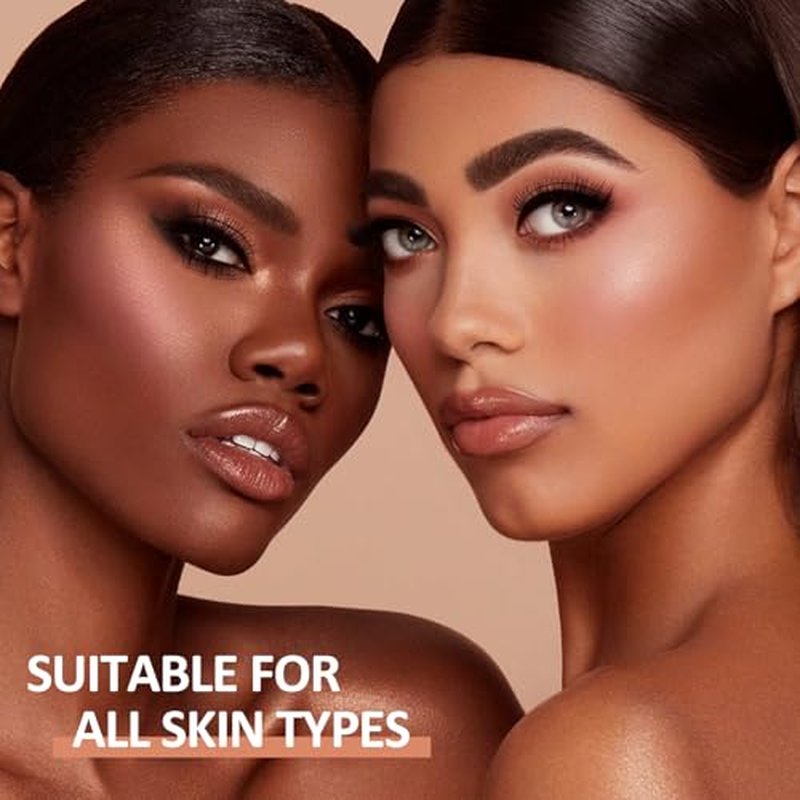 3PCS Cream Contour Stick Set with Brush - Waterproof Highlighter & Blush