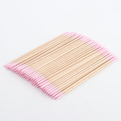 500pcs Disposable Cotton Swabs Double Head Pointed Tip
