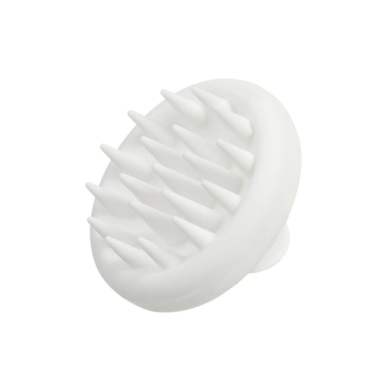 Josoft Silicone Scalp Massager Shampoo Brush, Hair Scrubber with Soft Silicone Bristles, Scalp Scrubber, Wet Dry Scalp Massager Hair Growth & Scalp Care（White）