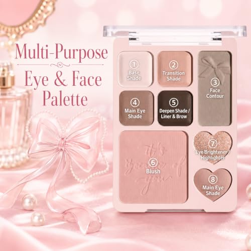 MOOMARTO All-in-One Face & Eye Makeup Palette - Sunset Romance