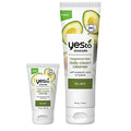 Yes To Avocado Fragrance Free Daily Cream Cleanser Bundle, Hydrating Face Wash, With Hyaluronic Acid & Glycerin, Natural Vegan & Cruelty Free, 1 Full 4 Fl Oz & 1 Travel 1 Fl Oz, 2 Piece Assortment