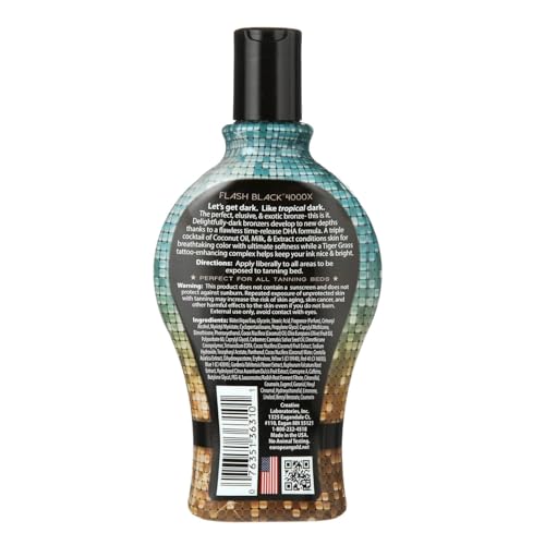Flash Black 4000X Indoor Tanning Lotion 12 oz