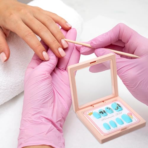 30 Pcs Nail Display Box with Double Sided Tape & Storage Organizer for Nails & Small Items