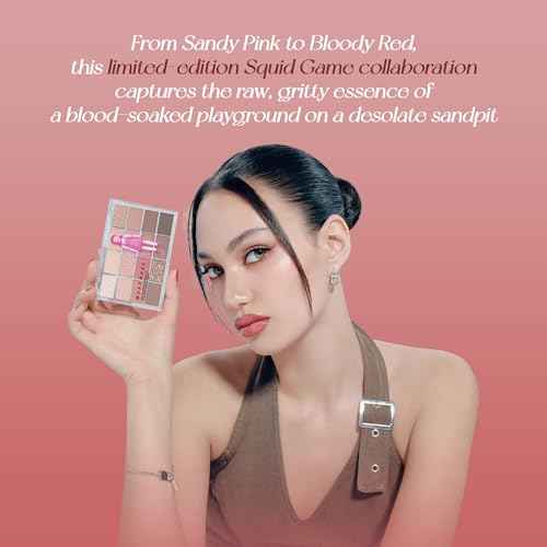 WAKEMAKE WM X NETFLIX SQUID GAME Soft Blurring Eye Palette 24 Bloody Game Blurring, eye palette