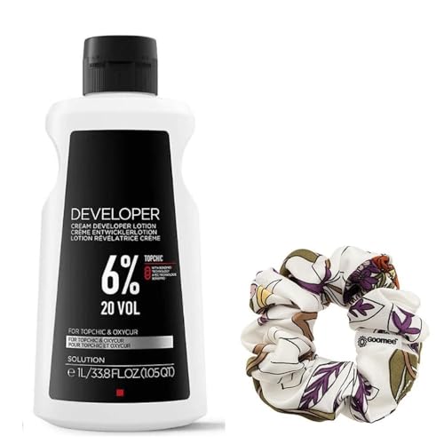 Topchic 6% Hair Color Developer & Goomee Scrunchie Bundle
