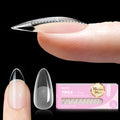 Beetles Tipex Lite Instant Apex Nail Tips, Medium Almond, 16 Sizes