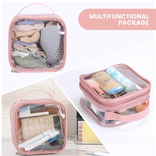 BORMELUN TSA Approved Clear Travel Toiletry Bag - Small See-Through PVC Organizer