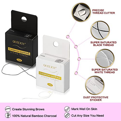 Professional Eyebrow Mapping Kit – 62 Pcs with Ruler Stencils & Tools