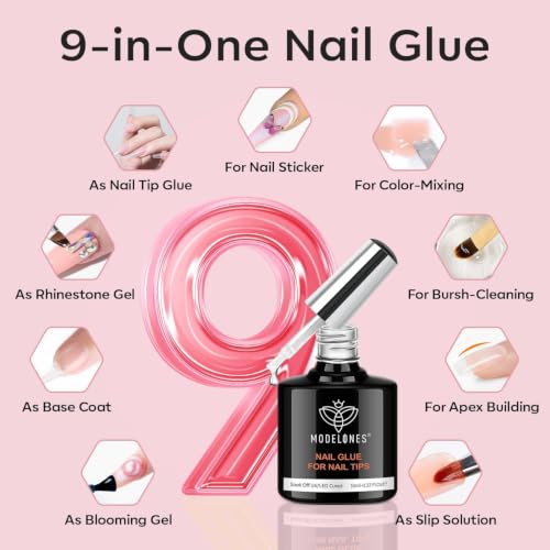 Modelones A9 Wired Long Coffin UV Nail Light & Gel Nail Kit for Salon at Home
