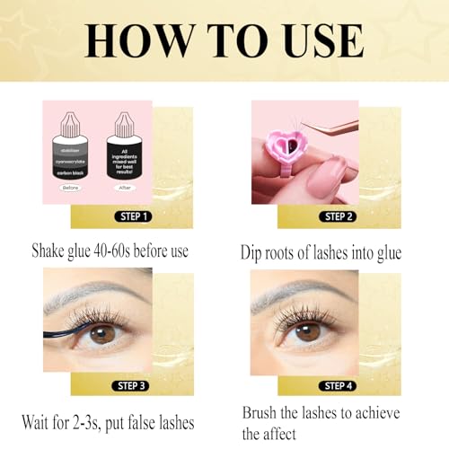 Waterproof Lash Cluster Glue - 2-3 Week Hold