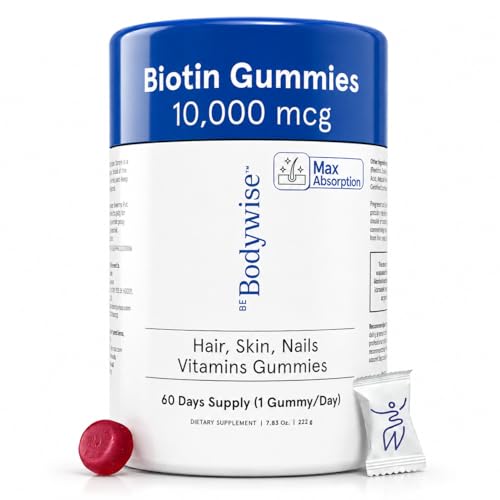 Biotin 10000mcg Gummies for Hair Growth - Women & Men