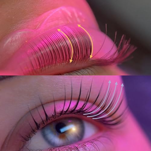 Lash Lift Shields C Curl - 6 Sizes Silicone Pads (Gold & Pink)