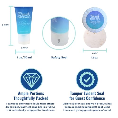 Beach Therapy Hotel Amenity Kit Box - 20 Guest Toiletry Sets