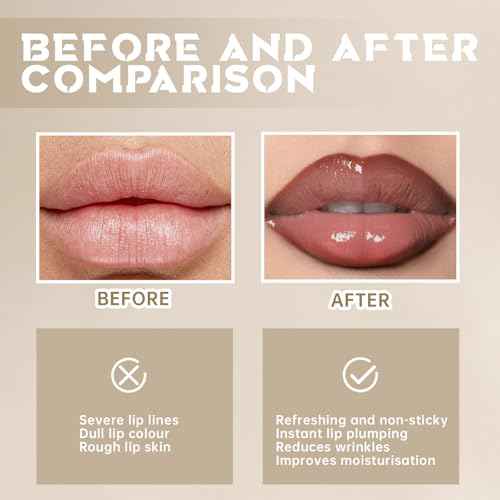 Peel Off Lip Liner Stain Tattoo, Long Lasting Waterproof Lip Stain Peel off, Tattoo Nude Lip Liner and Lip Gloss Combo, Non-Stick Cup Nourishing Lip Gloss Set Lipstick Makeup