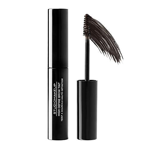 StudioMakeup High Define Brow Tint - All Day Wear Water Proof Eyebrow Gel Tint with Small Applicator Brush - Ultra Pigmented & Smudge Proof Brow Mascara to Hydrate & Cover Grey Hair for All Skin Types