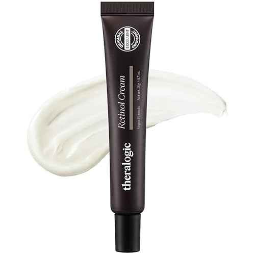 Retinol Cream - Korean Retinol Vitamin A Face Moisturizer - Lifting, Skin Renewal and Wrinkle Improvement Night Treatment with Peptides - Dermatologically Tested, Vegan Formula, 0.7 oz.