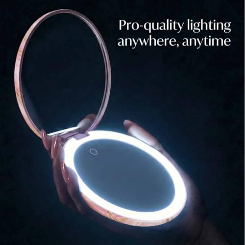 Fancii LED Lighted Magnifying Makeup Mirror 10x/1x, Rechargeable
