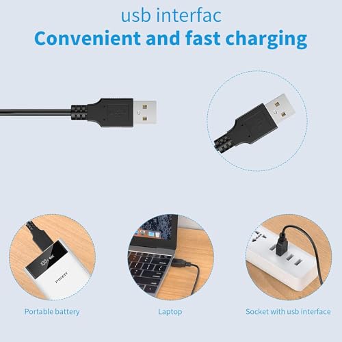 Replacement Dog Care Charger USB Charging Cable Compatible with Dog Care Smart Dog Clippers PC01 PC02 Charger Cord