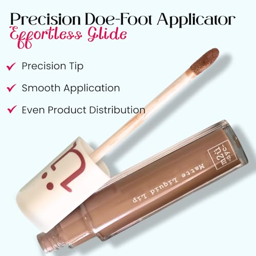 M2U NYC Spring Nude Pink Matte Liquid Lipstick – 17H Wear