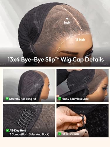 Water Wave Lace Front Human Hair Wig 13x4 22in