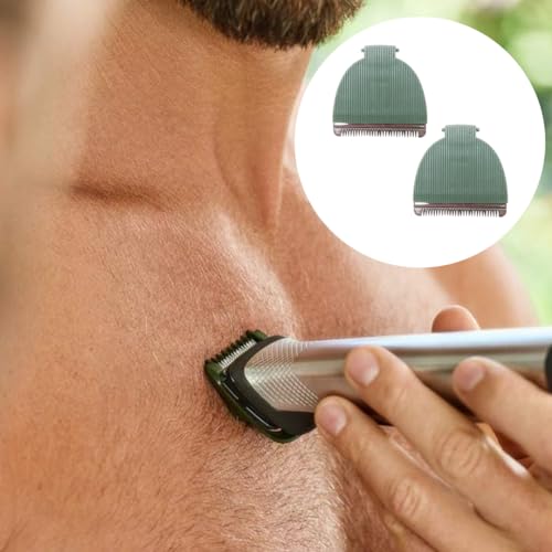 HaeKap Green Ceramic & Stainless Steel Trimmer Replacement Blades for Meridian Grooming Trimmer - 2 Pack