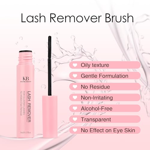 Kolybel Lash Glue Remover for Cluster Lashes - 5ML, Gentle Oil-Based False Eyelash Remover, Easy Home Use, Fast Dissolving, Sensitive Skin Friendly - Lash Remover