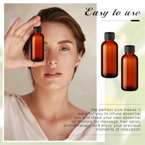 100 Pcs 0.5 oz Amber Glass Boston Bottles with Caps & Labels