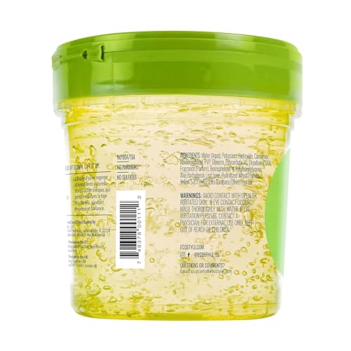 Eco Style Olive Oil Hair Gel - 8 oz Styling with Shine