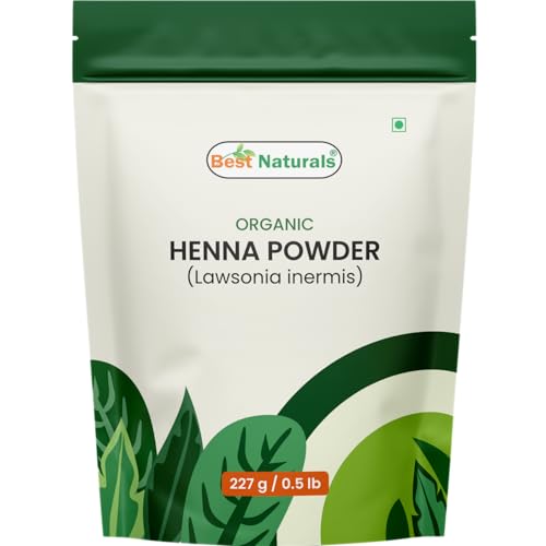 Organic Henna Powder 227g - USDA Certified, Pure & Natural