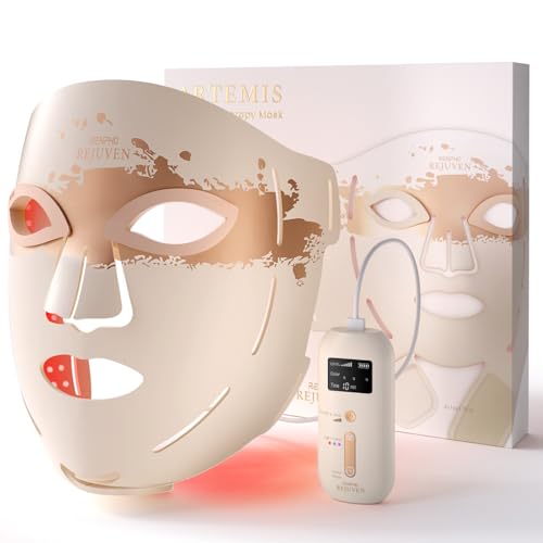 RENPHO Red Light Therapy Mask - 324 LEDs, 3 Modes, Wrinkle & Acne