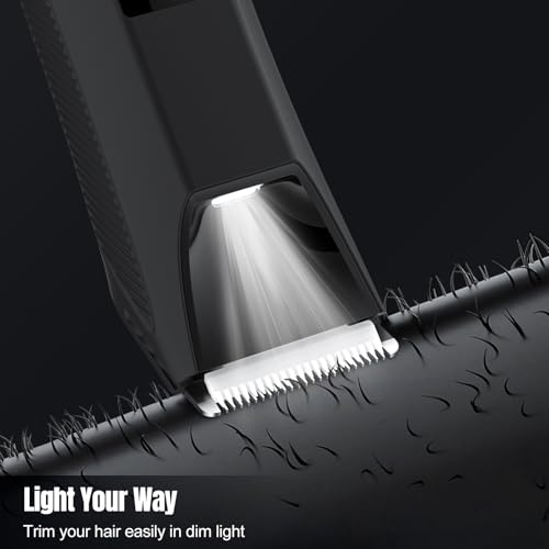 Manscape Body and Ball Trimmer for Men, 3-in-1 Pubic Groin & Nose Hair Trimmer, Ball Shaver & Body Groomer, Wet/Dry Electric Razors for Smooth Shaving, IPX7 Waterproof with Travel Case